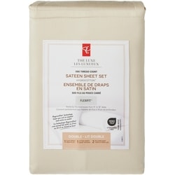 le Choix du Président Ensemble de draps 4 pièces en satin HygrocottonMD pour lit double 1 ea, 52,00 $/1ch