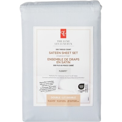 President's Choice Double Sateen Hygrocotton® Sheet 4 Piece Set 1 ea, $70.00/1ea