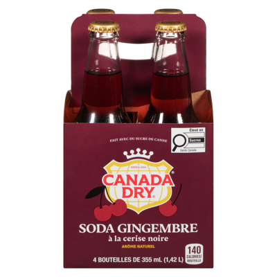 Canada Dry Soda gingembre à la cerise noire 4x355.0 ml, 0,55 $/100ml