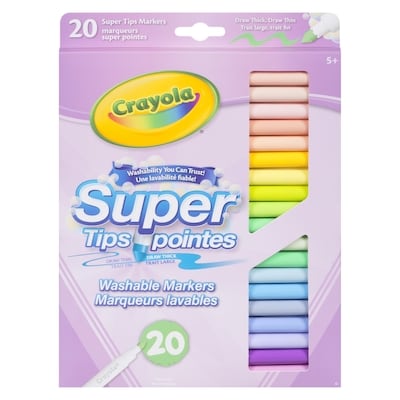 Crayola Super Tips Washable Markers 5+ 1 ea, $8.00/1ea