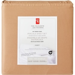 President's Choice King Percale Cotton Sheet 4 Piece Set 1 ea, $80.00/1ea
