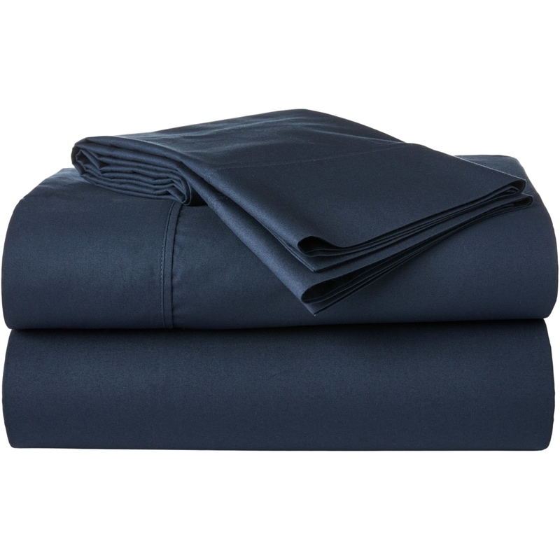 Queen Percale Cotton Sheet 4 Piece Set