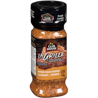 Club House Flavoured Seasoning, Brown Sugar Bourbon 178 g, $3.65/100g