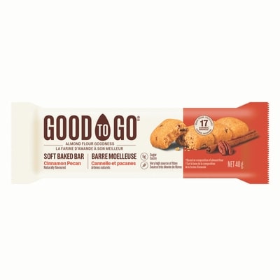 Good to Go Soft Baked Bar Cinnamon Pecan  40 g, $7.48/100g