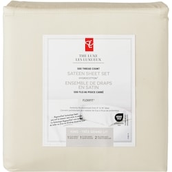 le Choix du Président Ensemble de draps 4 pièces en satin HygrocottonMD pour très grand lit – ivoire 1 ea, 67,00 $/1ch