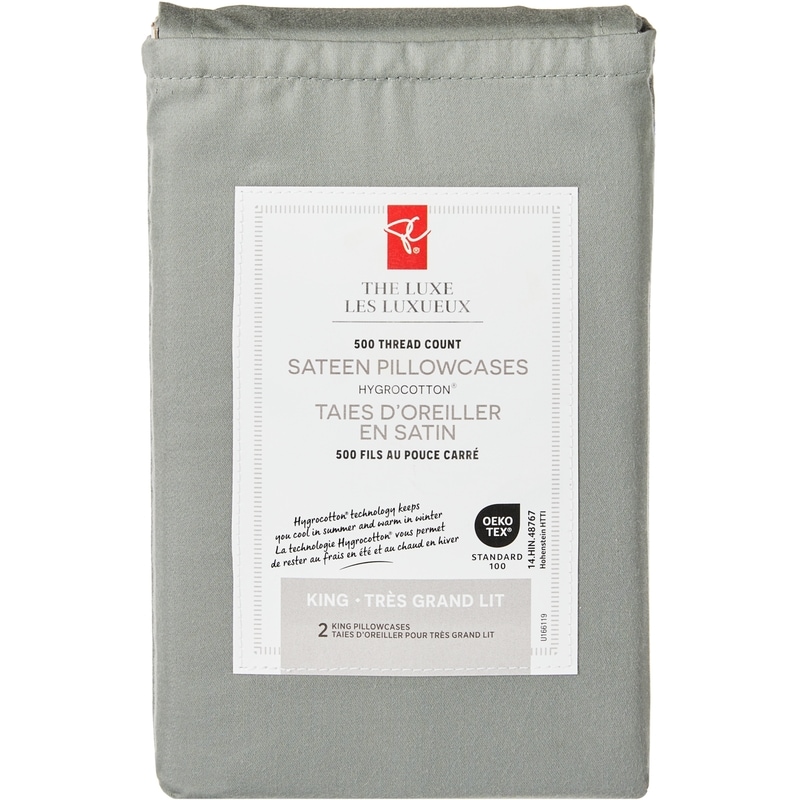 King Sateen Hygrocotton® Pillowcases 2 Piece Set