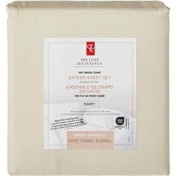le Choix du Président Ensemble de draps 4 pièces en satin HygrocottonMD pour grand lit 1 ea, 60,00 $/1ch