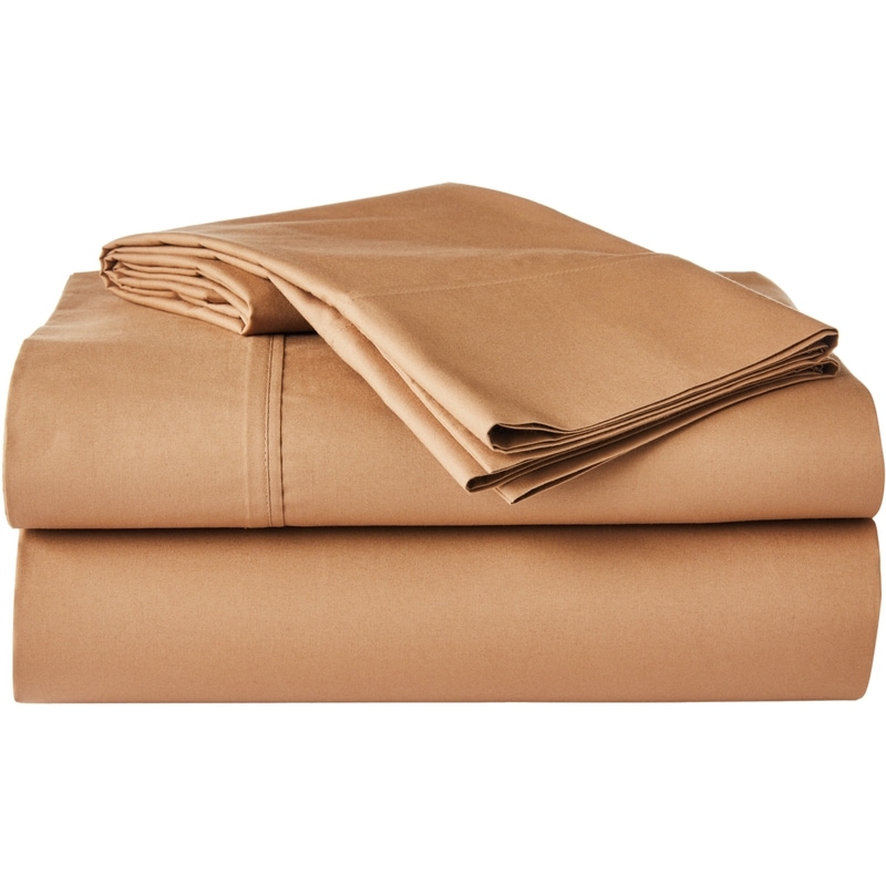 Double Percale Cotton Sheet 4 Piece Set