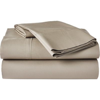 Ensemble de draps 4&nbsp;pièces en percale de coton pour lit double