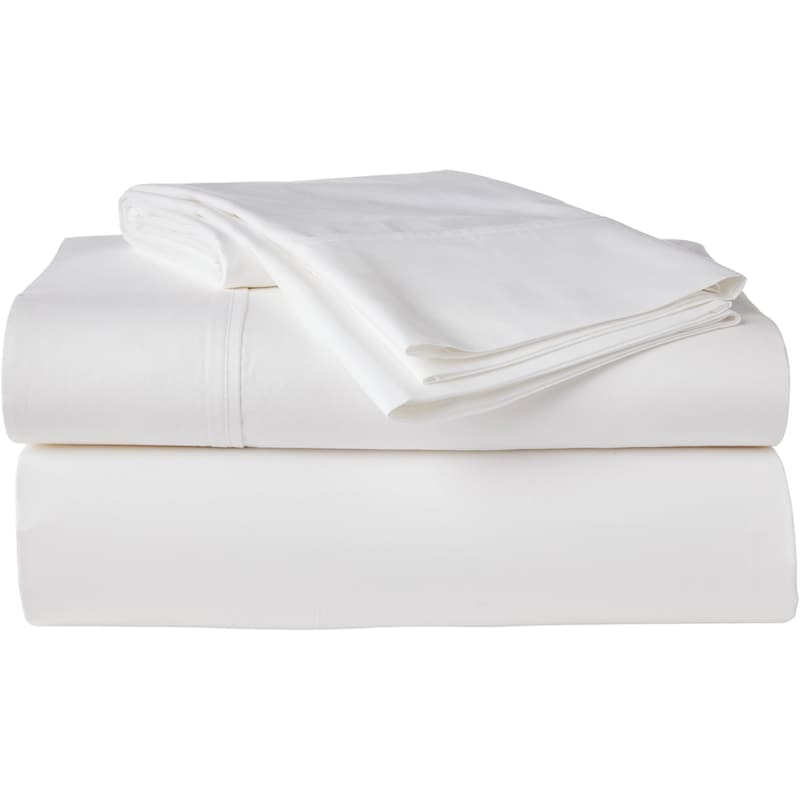 Double Percale Cotton Sheet 4 Piece Set