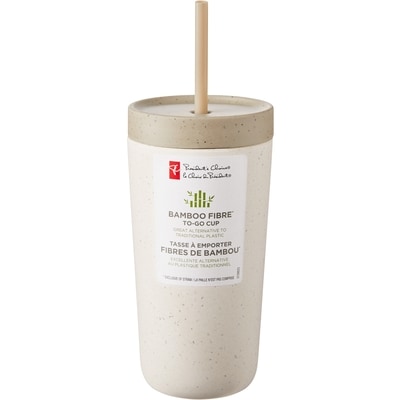 President's Choice Bamboo Fibre To Go Cup - Natural 1 ea, $12.00/1ea