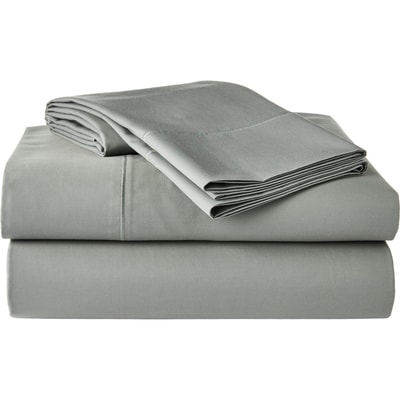 Ensemble de draps 4 pièces en satin HygrocottonMD pour grand lit – genévrier