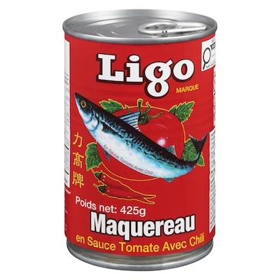 Ligo Maquereau en sauce tomate avec chili 425 g, 1,88 $/100g