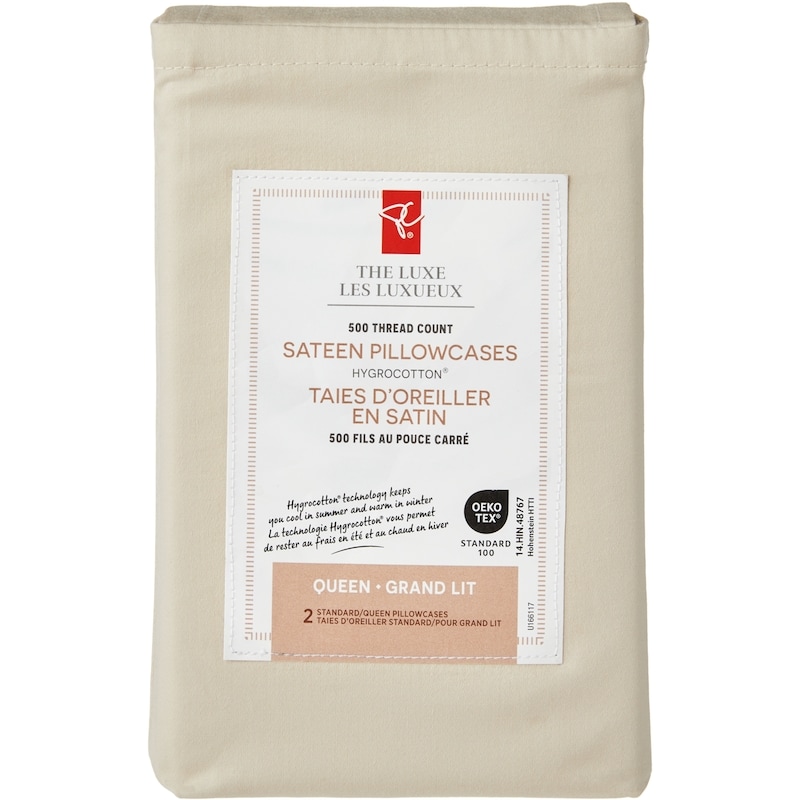 Queen Sateen Hygrocotton® Pillowcases 2 Piece Set