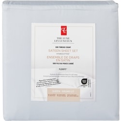 le Choix du Président Ensemble de draps 4 pièces en satin HygrocottonMD pour grand lit – bleu ciel 1 ea, 60,00 $/1ch