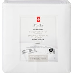 le Choix du Président Ensemble de draps 4 pièces en satin HygrocottonMD pour très grand lit – blanc 1 ea, 67,00 $/1ch