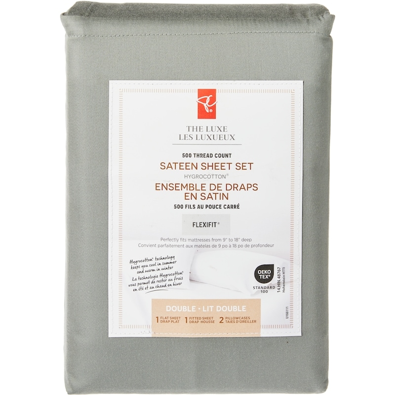 Double Sateen Hygrocotton® Sheet 4 Piece Set