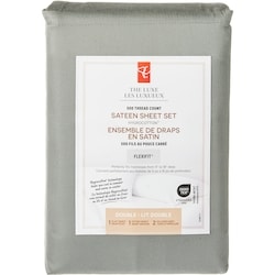 le Choix du Président Ensemble de draps 4 pièces en satin HygrocottonMD pour lit double 1 ea, 52,00 $/1ch