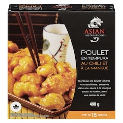 Asian Inspirations Poulet en tempura au chili et à la mangue 400 g, 2,00 $/100g