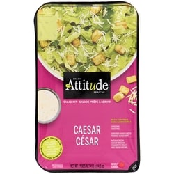 Attitude Fraîche Salade prête à servir césar avec garnitures 413 g, 1,69 $/100g