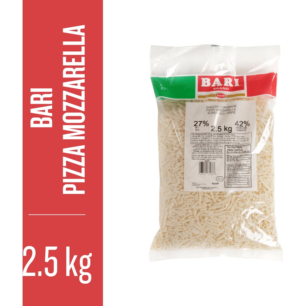 Saputo Bari Pizza Mozzarella Cheese