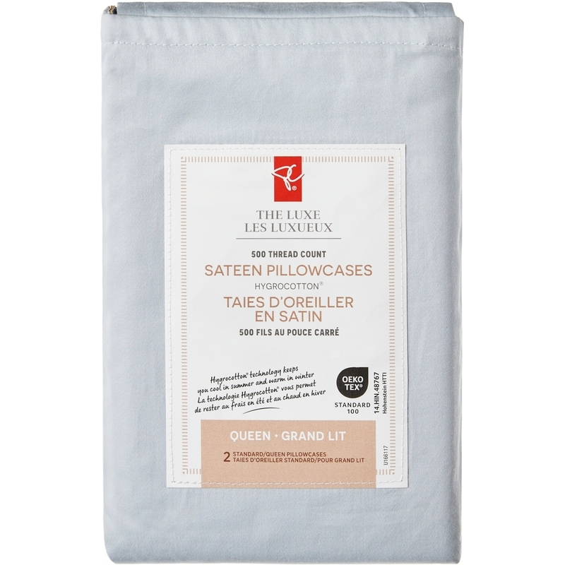 Queen Sateen Hygrocotton® Pillowcases 2 Piece Set
