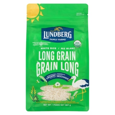 Lundberg White Rice Long Grain 907 g, $1.13/100g
