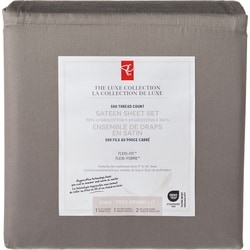 President's Choice King Sateen Hygrocotton® Sheet 4 Piece Set - Charcoal 1 ea, $90.00/1ea