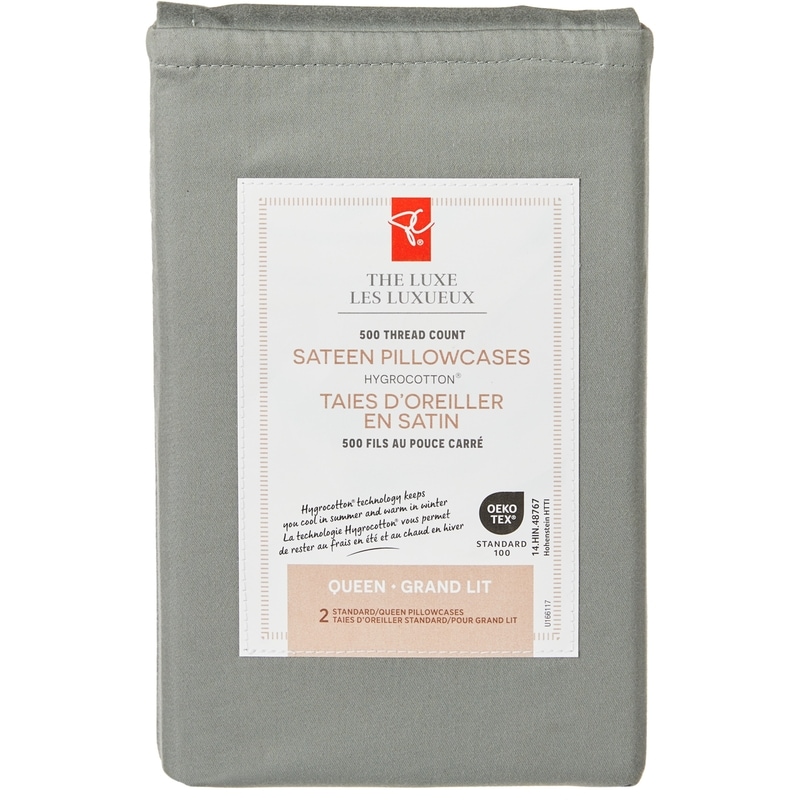 Queen Sateen Hygrocotton® Pillowcases 2 Piece Set