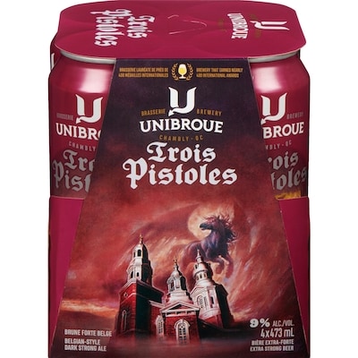 Unibroue Extra Strong Beer Trois Pistoles Belgian-Style Dark Strong Ale (ID required at pick-up) 4x473.0 ml, $0.89/100ml