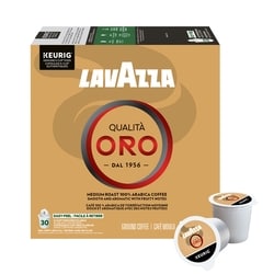 Lavazza Capsules K-Cup de café Qualità Oro, torréfaction moyenne, 30 unités 345 g, 10,72 $/100g