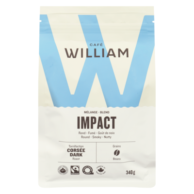 Café William Spartivento Grains mélange impact torréfaction corsée 340 g, 5,59 $/100g