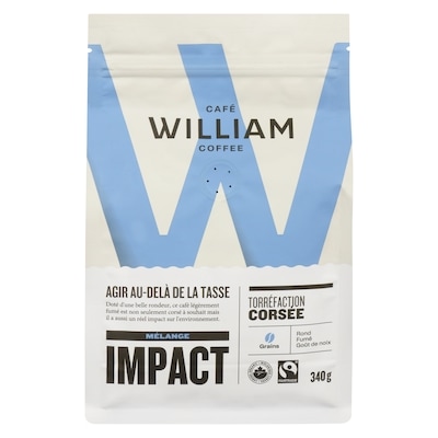 Café William Spartivento Grains mélange impact torréfaction corsée 340 g, 4,71 $/100g