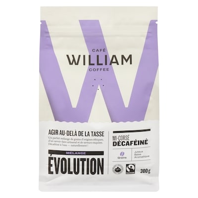Café William Spartivento Grains mélange évolution mi-corsé décaféiné 300 g, 5,33 $/100g