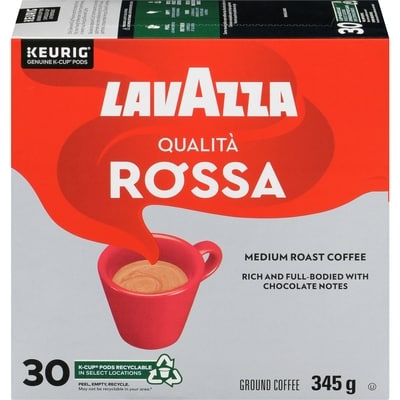 Lavazza Qualità Rossa, Medium Roast, K-Cup Coffee Pods, 30 Count 345 g, $10.72/100g