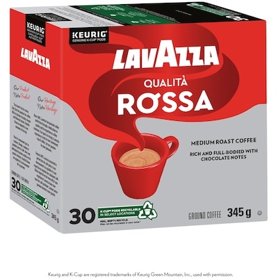 Lavazza Qualità Rossa, Medium Roast, K-Cup Coffee Pods, 30 Count 345 g, $10.72/100g