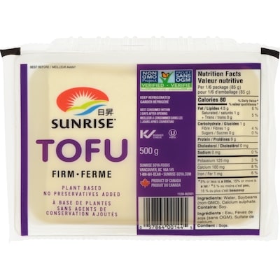 Sunrise Tofu, Firm 500 g, $0.86/100g