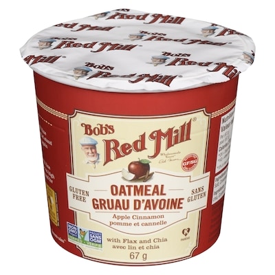 Bob’s Red Mill Gruau d'avoine sans gluten pomme et cannelle 67 g, 2,99 $/100g