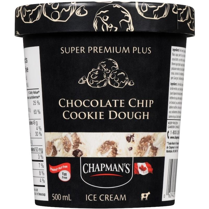 Super Premium Plus Ice Cream Chocolate Chip Cookie Dough