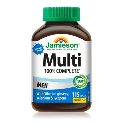 Jamieson Multi 100% Complete Men 115 ea, $0.20/1ea