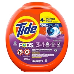 Tide PODS laundry detergent pacs 76 Count, Spring Meadow Scent 76 ea, $0.29/1ea