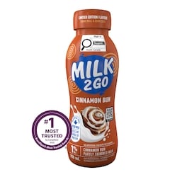 Milk 2 Go 1% M.F. Cinnamon Bun Limited Edition Partly Skimmed Milk