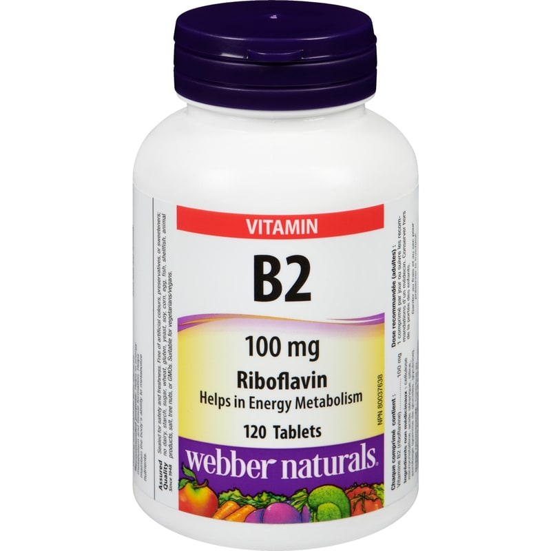 Vitamin B2 Riboflavin 100 Mg