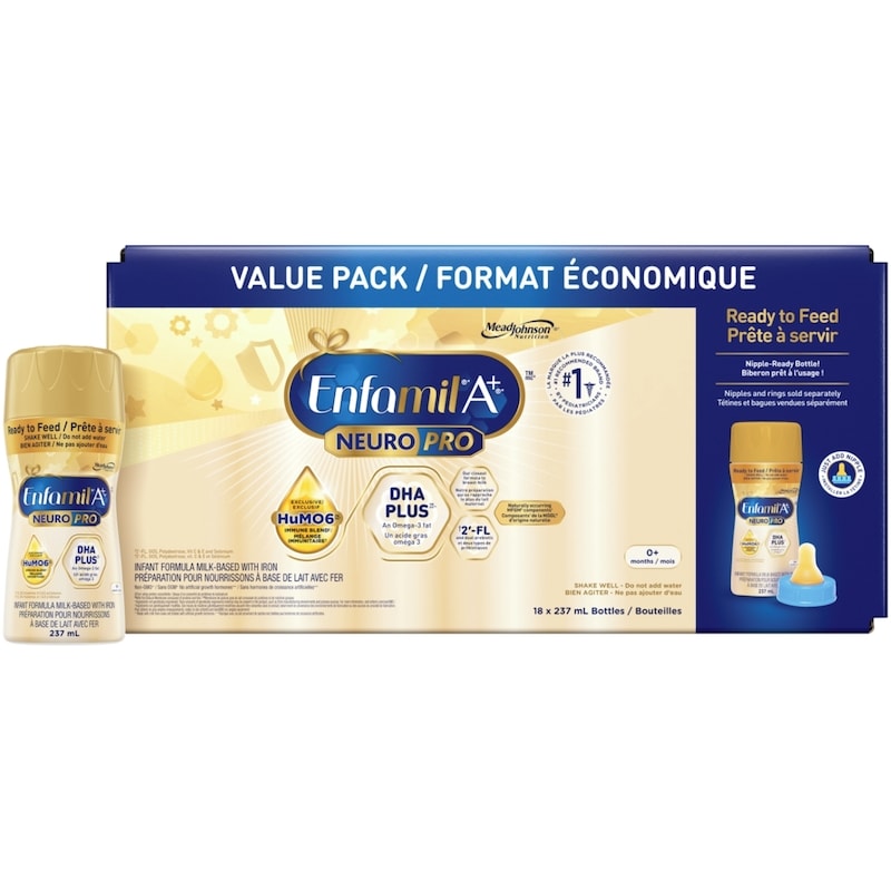 Enfamil A+ NeuroPro, Baby Formula, 0-12 months, Ready to Feed