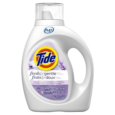 Tide Détergent à lessive liquide Frais et doux, 48 brassées 1.86 l, 0,91 $/100ml