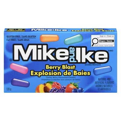 Mike & Ike Chewy Berry Flavoured Candies Berry Blast 120 g, $2.74/100g