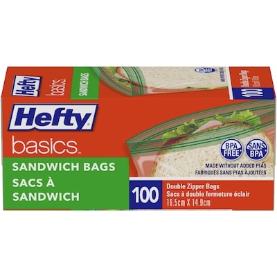 Hefty Sacs à sandwich 100 sacs 100 ea, 0,04 $/1ch