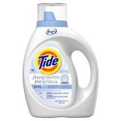 Tide Détergent à lessive liquide Pur et doux, 48 brassées. 1.86 l, 0,65 $/100ml