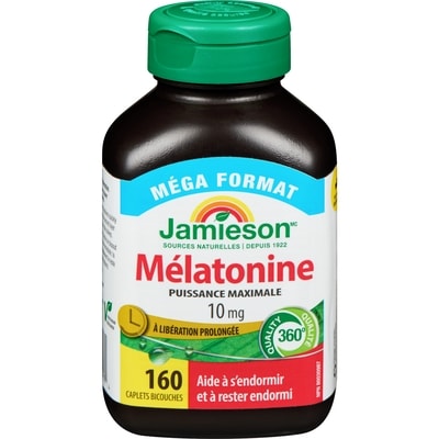 Jamieson Mélatonine puissance maximale 10 mg méga format 160 ea, 0,15 $/1ch