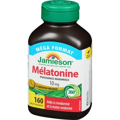 Mélatonine puissance maximale 10 mg méga format